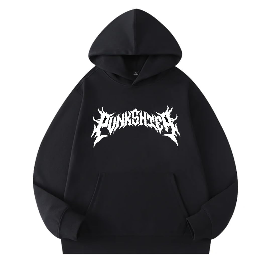 Anime Cotton Hoodie, Black with Amazing Print Design, Pullover Sweatshirt unisex 6