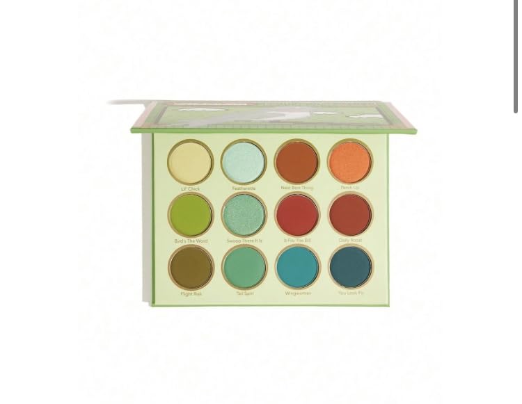 Green and Gold Eyeshadow Set, 12 Colors Nature Colors Makeup Palette, Matte and Shimmer Eyeshadow