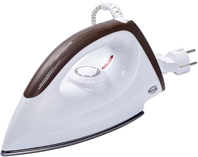 Smile Dry Iron SML-53, 1200 Watts, Variable Temperature Control, White