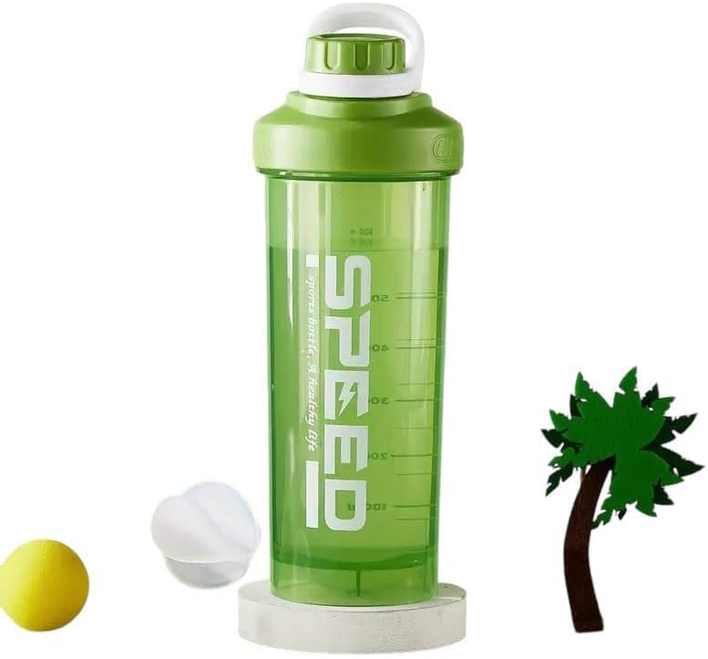 Protein Shaker Bottle Cup BPA-Free, High-Temperature Resistant 800ml (Green)