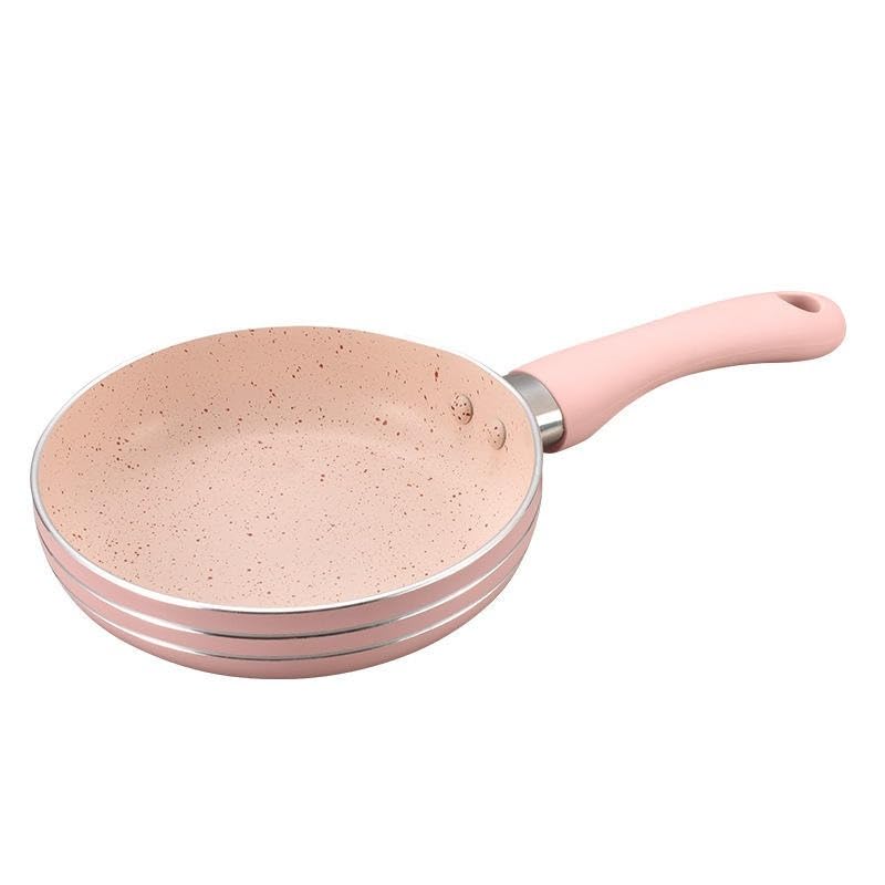 Mini Egg Frying Pan Nonstick - Small Frying Pan for Breakfast with Beautiful Design for Cooking Eggs and Many Other Foods Granite Coating Suitable for Steak, Eggs, Pancakes, Burgers - Size 14