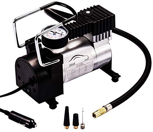 DC12V Multi-Use Power Portable Air Compressor Tire Inflator, CTI-BK