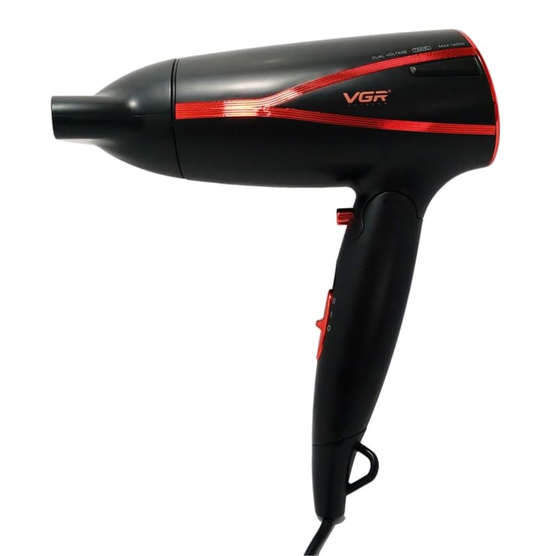VGR V-429 Foldable Hair Dryer 1200/1600W DC Motor Dual Voltage 2 Speed Settings