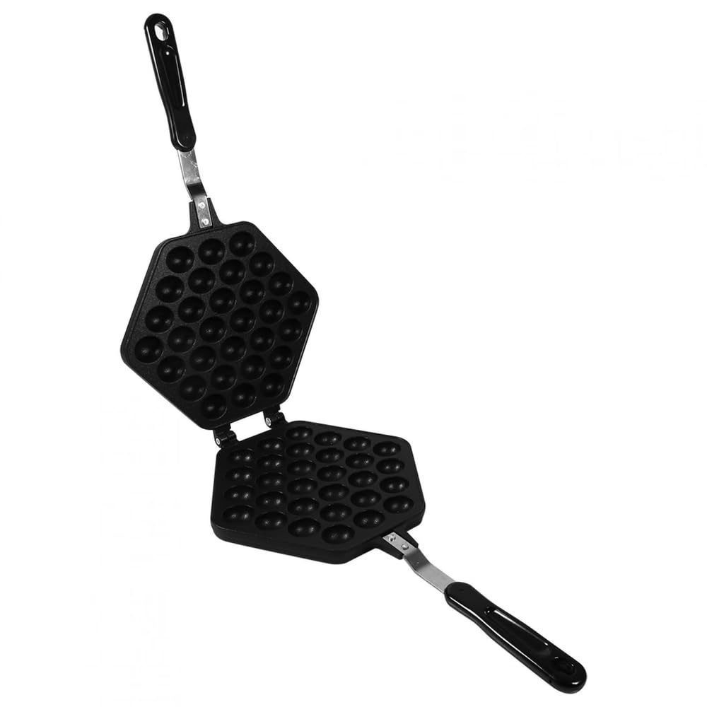 Bubble Waffle Maker Pan Double Sided Egg Waffle Pan for Stove Top Non Stick - A1-18