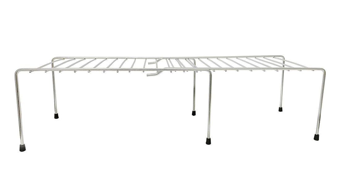 VDNSI Stainless Steel 2 Shelf Kitchen Rack Spice Shelf Kitchen Pantry Storage Organizer