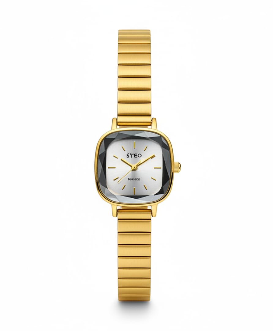 Women's Gold Watch with Metal Strap – Classic & Elegant Design for Women – Luxury Quartz Watch with Multiple Shapes (Oval, Square, Round Rectangle) – Casual & Trendy Wrist Watch