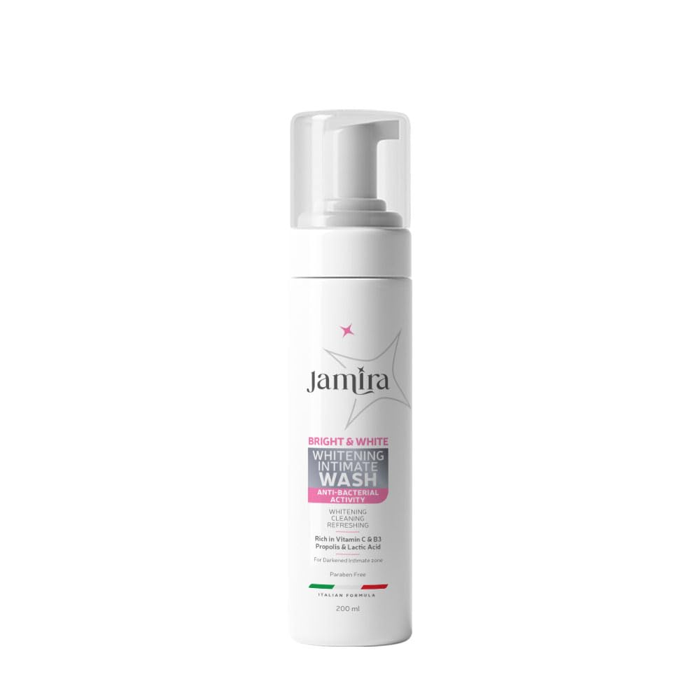 Jamira Bright & Care Intimate Wash – Gentle Feminine Cleanser with Vitamin C, Niacinamide & Lactic Acid – Daily Freshness, pH-Friendly Formula for Sensitive Skin – 200 ml