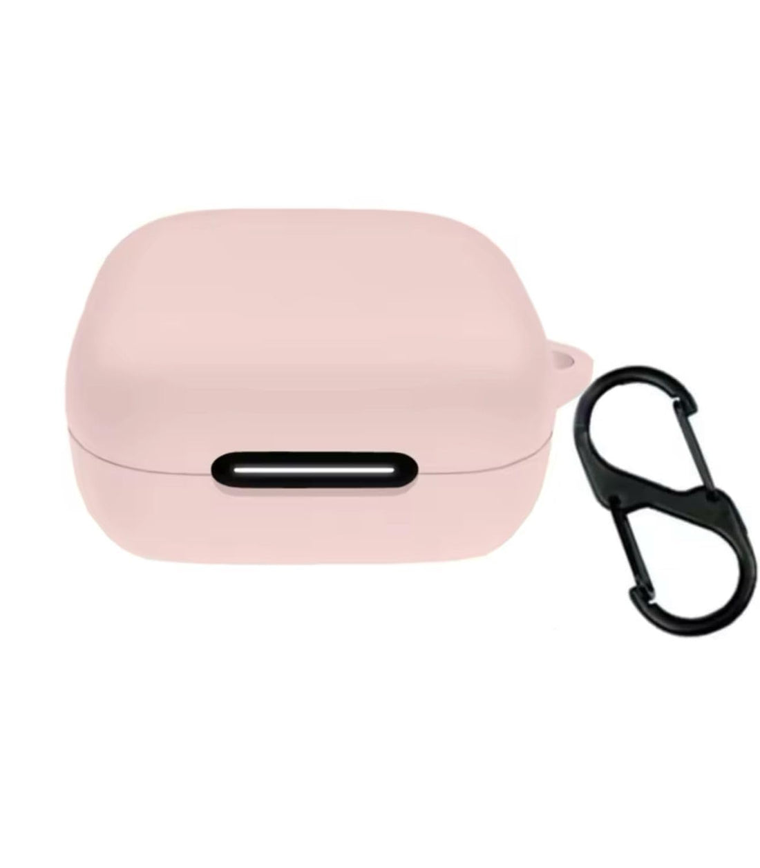 Fekra Compatible with Anker Soundcore R50i NC/Anker P30i Case Cover, Soft Silicone Shockproof Protective Case Wireless Earbuds with Carabiner, Front LED Visible (Pink)