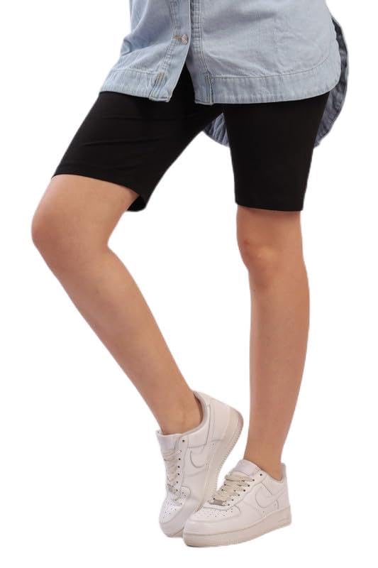 Blanc BST831 Classic Cotton Shorts Soft, Breathable & Everyday Comfort Size 3XL For Women’s,Black