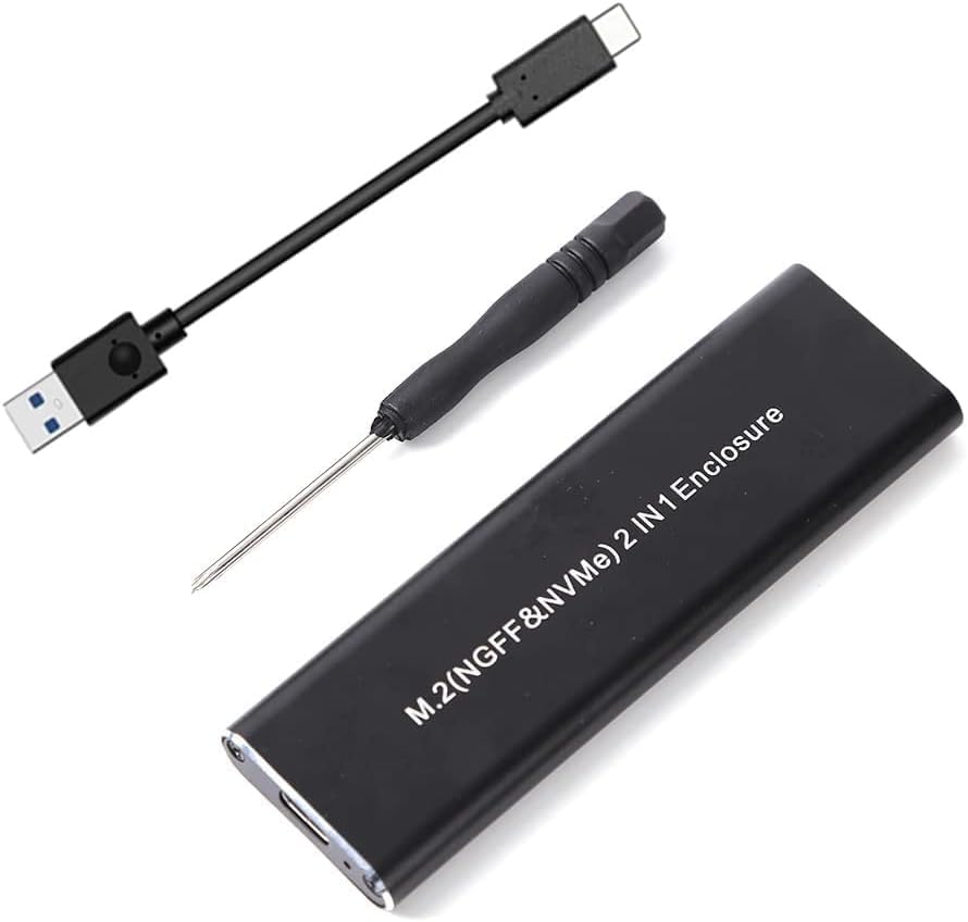 M2 NVME to USB3.1 Type-C GEN2 10GBPS Enclosure M2 PCI-E SSD Hard Disk External Drive Box M2 M-Key SSD to USB-C Adapter (M2-to-NVMe)