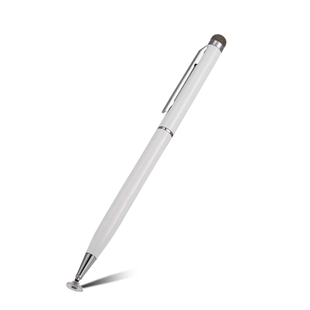 Sorandy Universal Stylus Pen, Capacitive Touch Screen Pen with Rubber Suction Cup, Compatible with Tablet, Smartphone, Capacitive Touch Screen Devices (White)