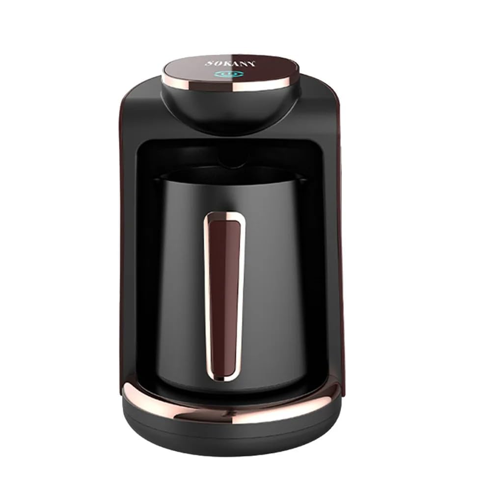 Nopatia Turkish Espresso Coffee Machine with Milk Foamer Additives for Cappuccino and Latte, Practical and Modern Home Coffee Machine with High Quality for Everyday Fresh Coffee Lovers.