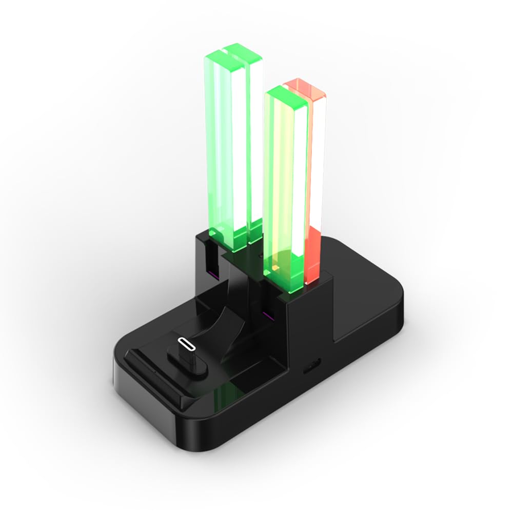 DOBE FOMIS ELECTRONICS - 5 in 1 Charging Dock Compatible with Nintendo Switch for Joy Con & OLED Model Controller with Lamppost LED Indication, Charger Stand Station with Charging Cable