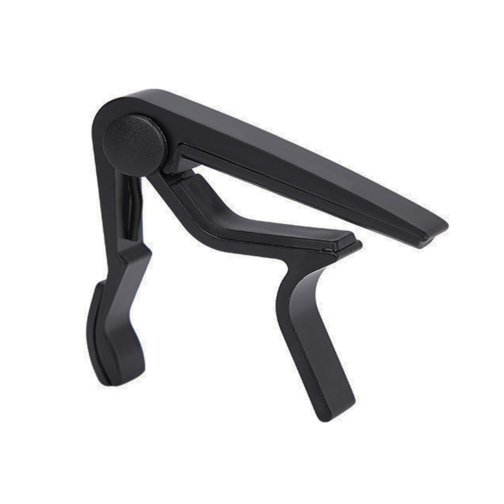 Aluminum Capo for Guitar Electric Guitars and Ukulele (Black)