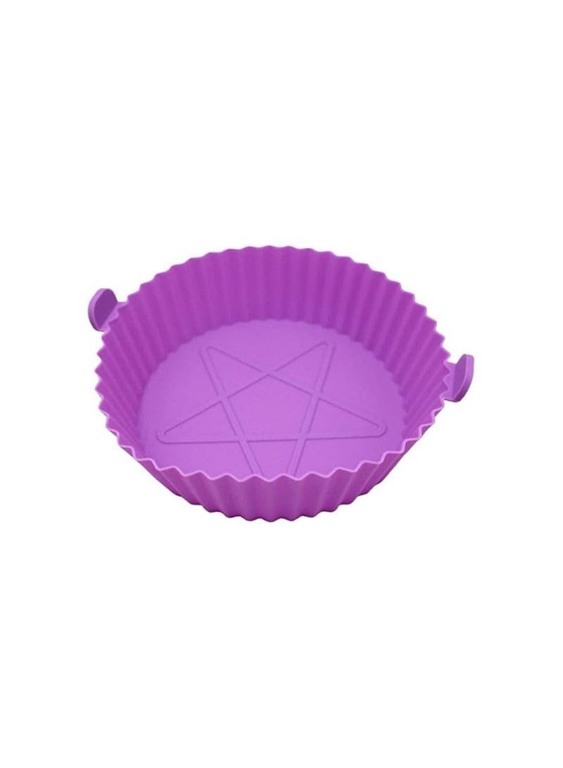 Air Fryer Silicone Pot Round Reusable Grill Basket Plate Replacement Liner 6.3 Inch Air Fryers Replacement Oven Accessories