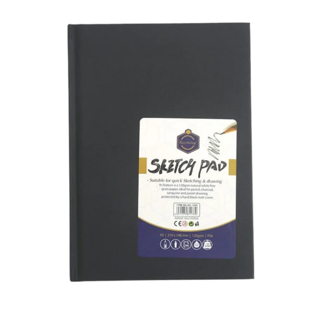 Keep Smiling Sketch Pad, A4-120S Speed Sketch Pad, 210 x 297 mm, 120 gsm, White
