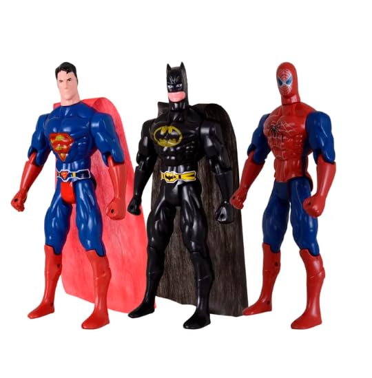 KIDSZONE 3-Character Action Figure Set - Fun Poseable Toy Figures for Kids & Collectors or Playset
