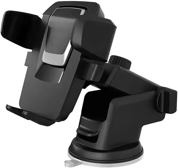 Car Phone Holder - Phone Stand, Dashboard & Windshield Mount 360° Rotating, Automatic Clamp Stand Universal, Mobile Holder Compatible With Smart phone GPS, Safe & Stable,