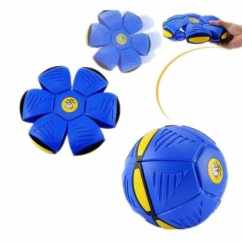 Football Blast Ball Disc, Transforming Flying Disc to Ball Toy, Ages 5+, Blue/Red