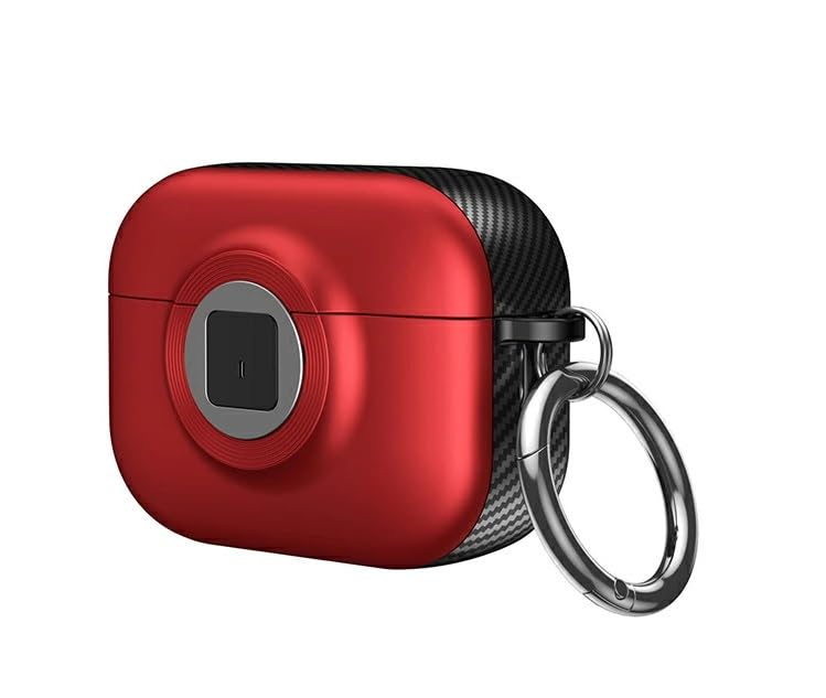New Collection Compatible with AirPods 4th Generation Case Cover, Soft Skin Silicone Protective Special Design Game Console Design Case Cover with Keychain for AirPods 4 2025 Charging (Camera Red)