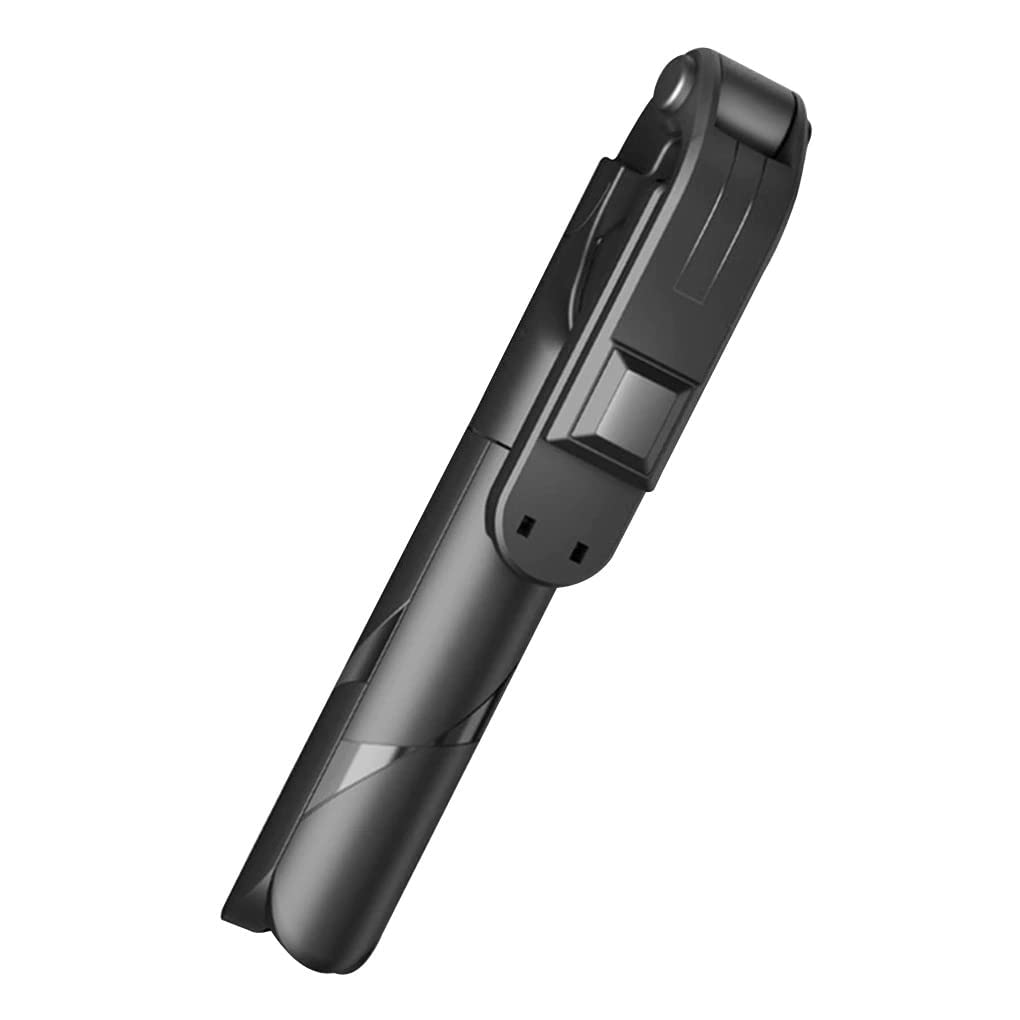 3-in-1 Multifunctional Extendable Bluetooth Selfie Stick Tripod with Detachable Wireless Remote Compatible with iPhone/Samsung/Oppo/Vivo/MI and All Smartphones (Black)