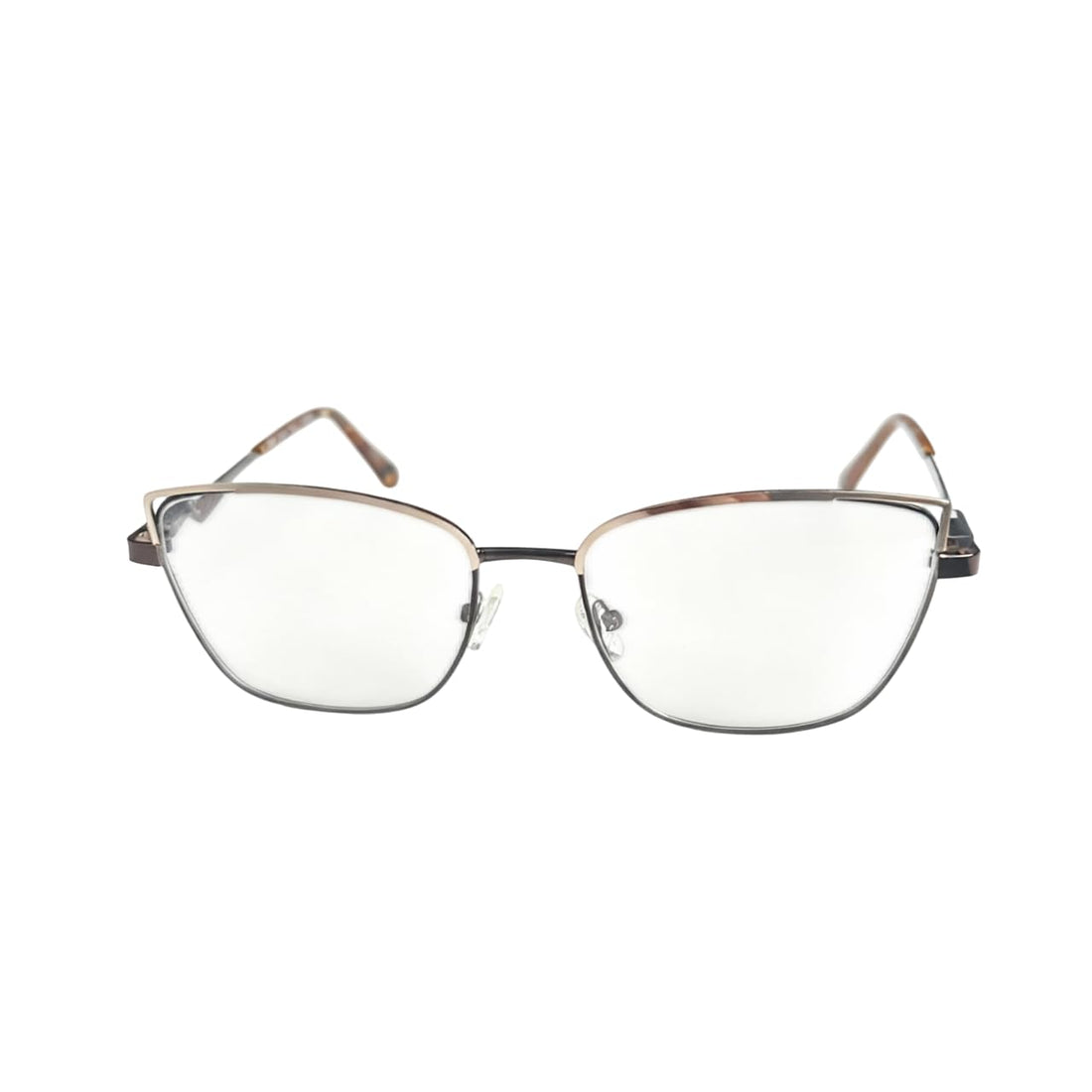 Square Optical Glasses for Women, Lightweight Metal Design with Elegant Gradient Edge Detail, Adjustable Nose Pads for Custom Comfort, Durable and Stylish Frame Ideal for Everyday Wear