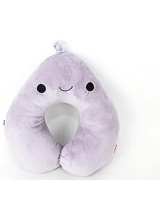 Pears Neck Support Soft Fiber Travel Neck Pillow U-Shape For Car, Travel, Office,Airplane and Gifts - Purple