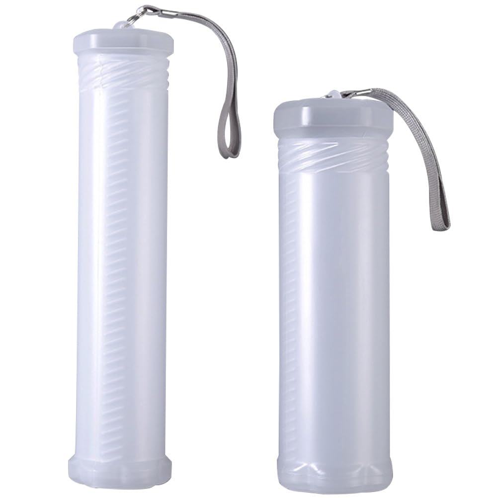 STOBOK 2 Pieces Extendable Plastic Brush Case Clear Brush Holder Long Tube Storage Tube Container for Watercolor Pens Drawing Tools