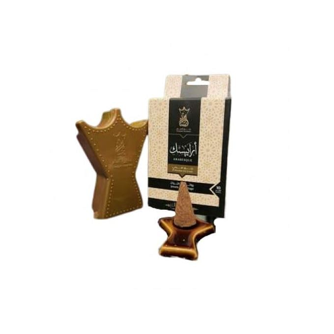 Ansam Incense Cones, 15 Cones Per Pack (Arabesque 10 Cones)