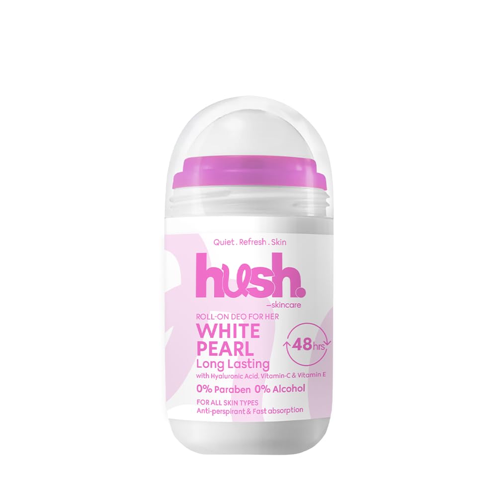 White Pearl for Her Roll-On Deodorant, 50 ml – Scent: Oriental Floral – Skin-Nourishing with Hyaluronic Acid, Vitamins C & E – Alcohol-Free, Paraben-Free