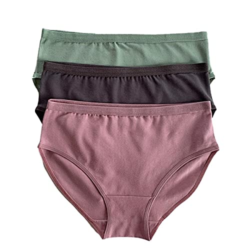 Milk Underwear - Pack of 3 Brief Panties Plain - for women