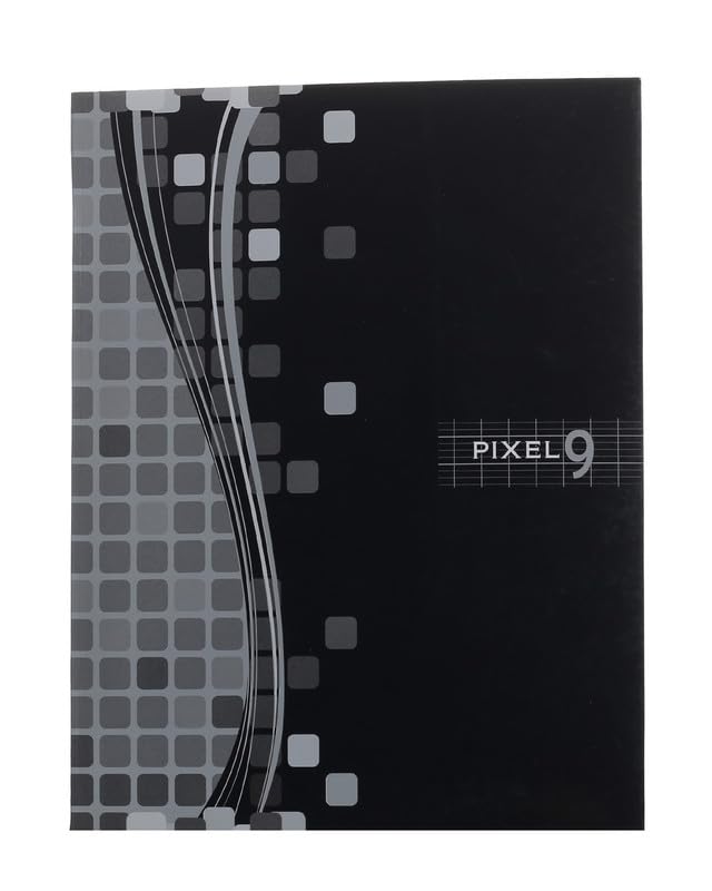 Mintra 93621 Stapled Notebook 24 Sheets 90 gm French Pixels 17 * 22 cm - Black