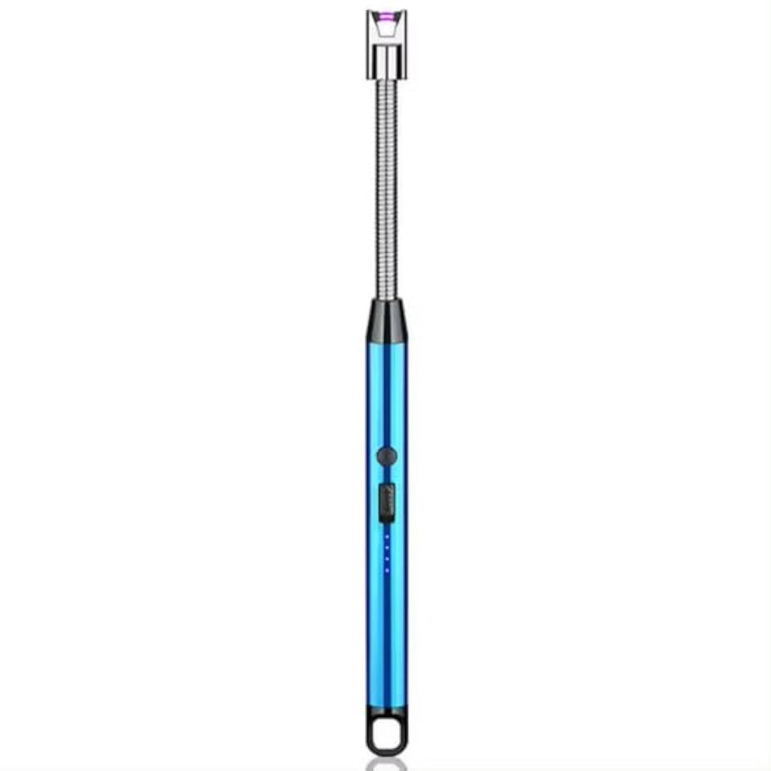 Oladwolf Candle Lighter Windproof Plasma Lighter USB Rechargeable Electric Lighter for Candle Cooking BBQ Fireworks Fireplace Camping Grill Christmas (Blue)