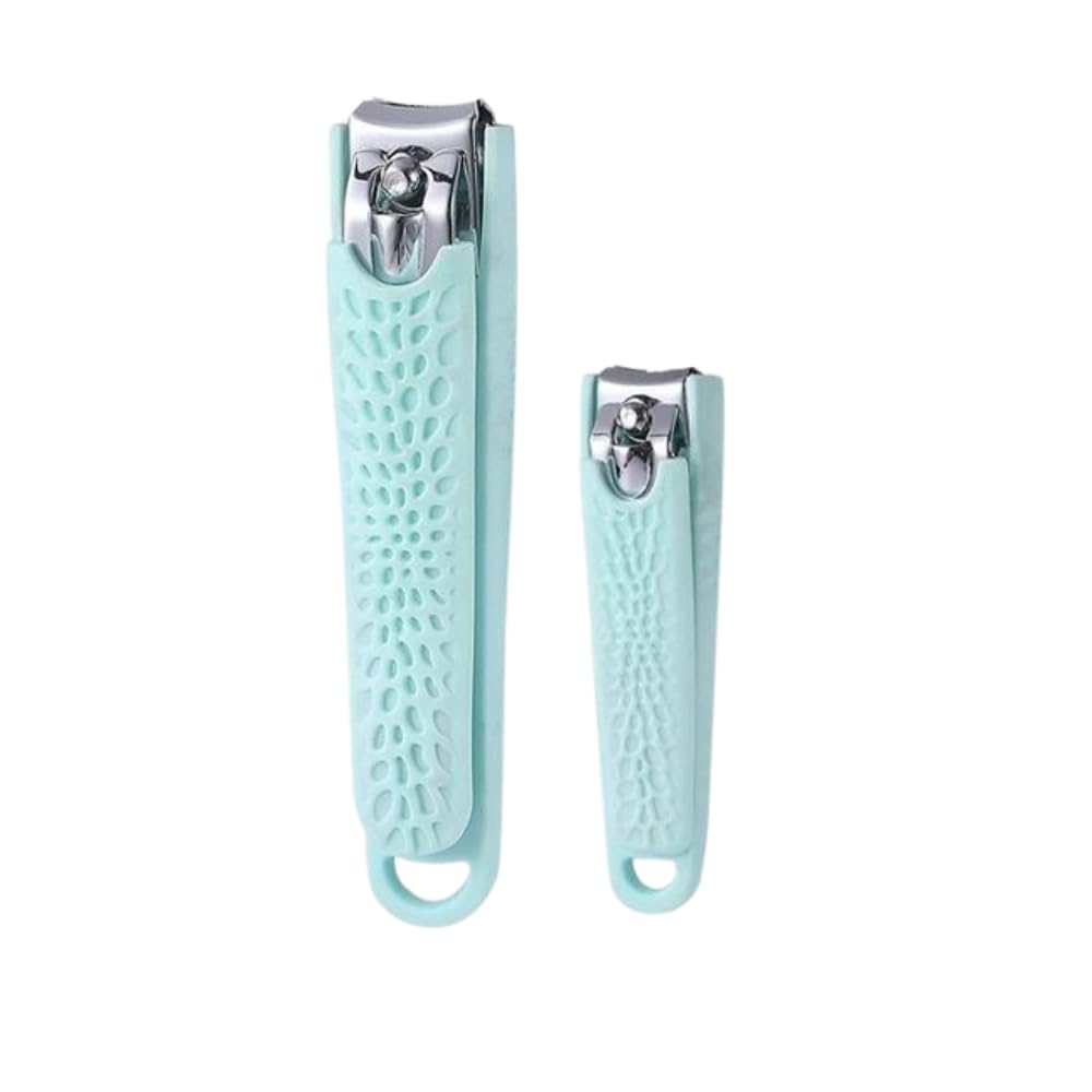 Generic Set of 2 Pieces Nail Clipper - Premium Quality Stainless Steel for Men and Women - Sharp and Durable - Best for Finger & Toe Nails for Personal Care