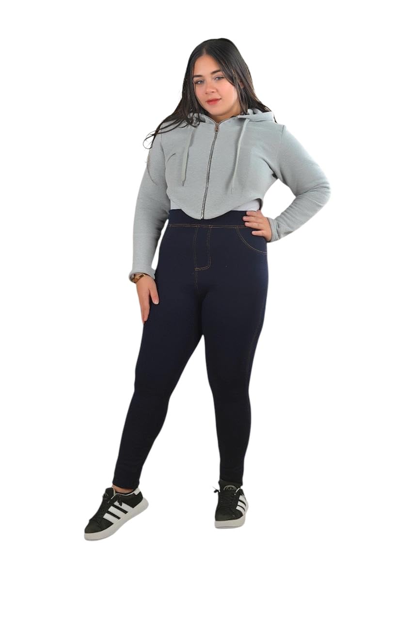 Legging Jeans Fur Lined Hand Made Embroidery Elegance and Warmth in One Piece Dress Up to K