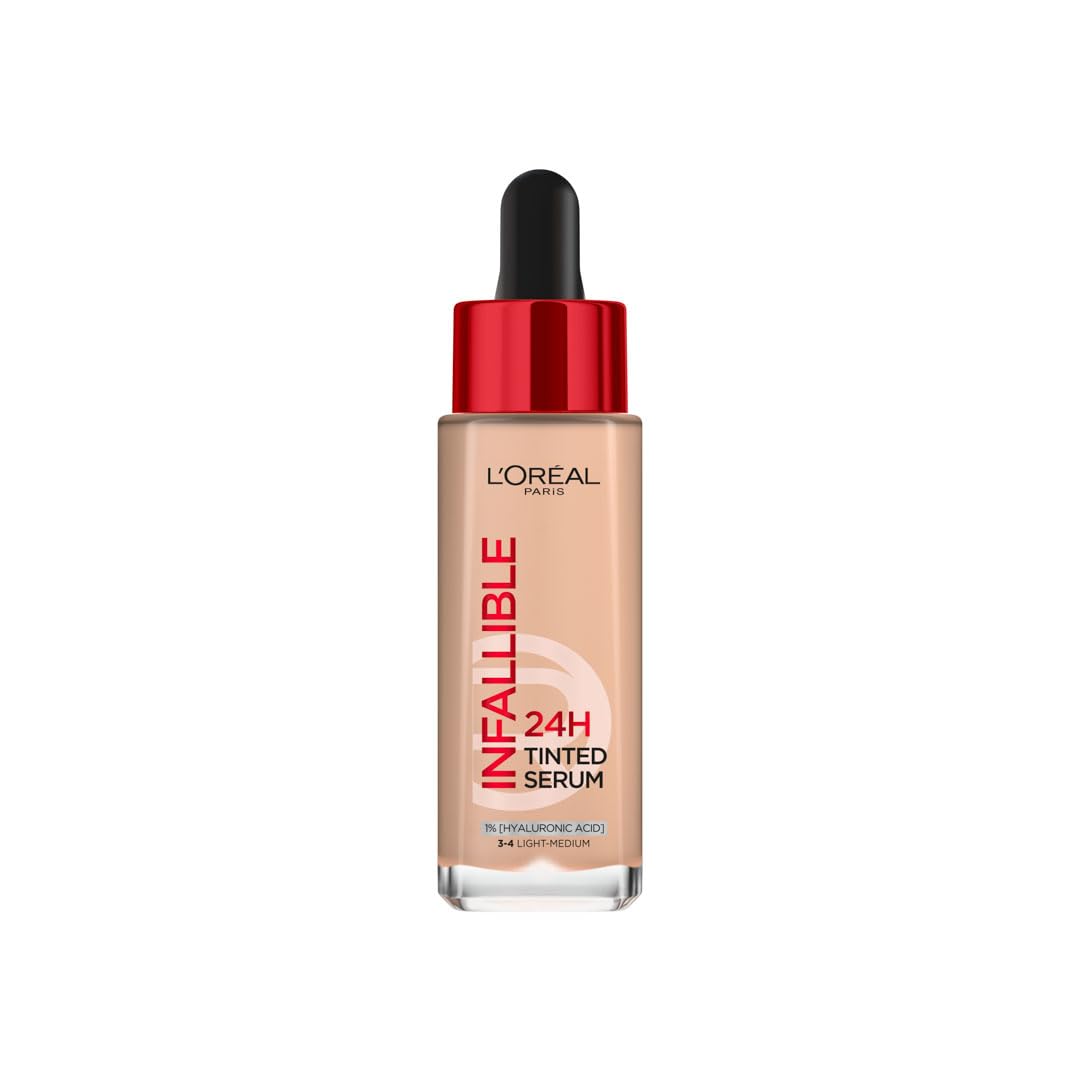 L’Oréal Paris 24H Infaillible Tinted Serum Shade Light Medium 3-4