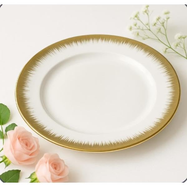 Home Care TT-792 14-Inch Flat Porcelain Serving Set, 35cm, Pack of 1, Dining