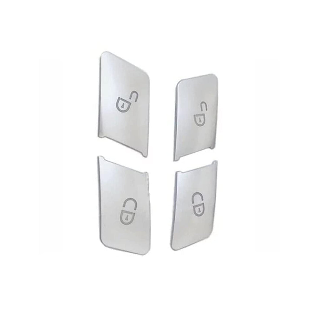 For Mercedes Benz GLA CLA GLK GLE CLS ML GL A B C E class W204 W207 W212 W166 W176 X156 C117 Car Door Lock Switch Button Sticker (Silver)