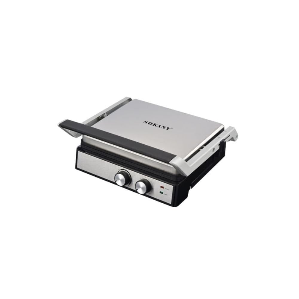 Sokany SK-08050 2000W Grill Maker, Silver/black