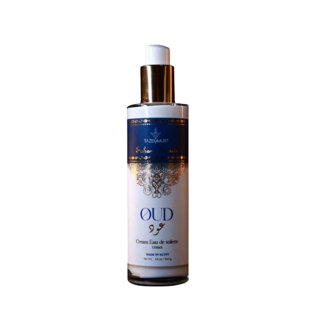 TAZEMMURT OUD Cream Eau de Toilette, Unisex Luxury Scent, Long Lasting, Alcohol-Free Moisturising Formula, 100g