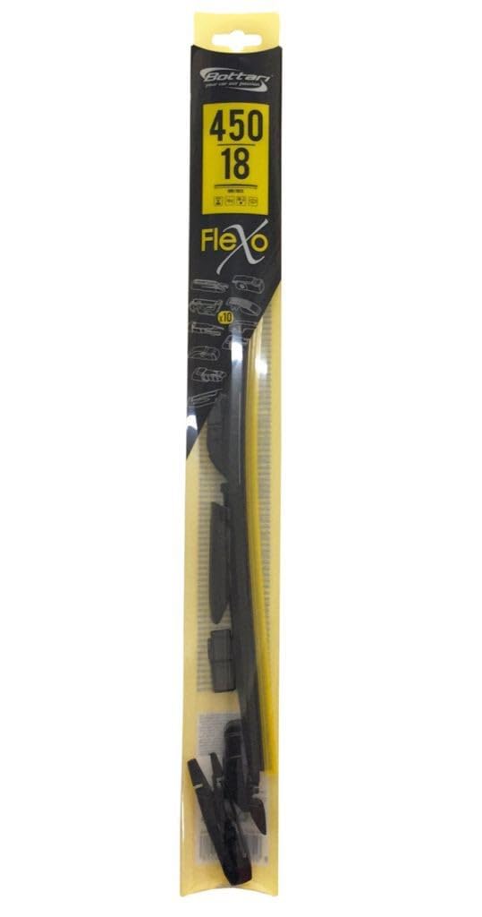 Bottari Flexo Flat Wiperblade , (450mm 18"), 10 Adapters-1PC
