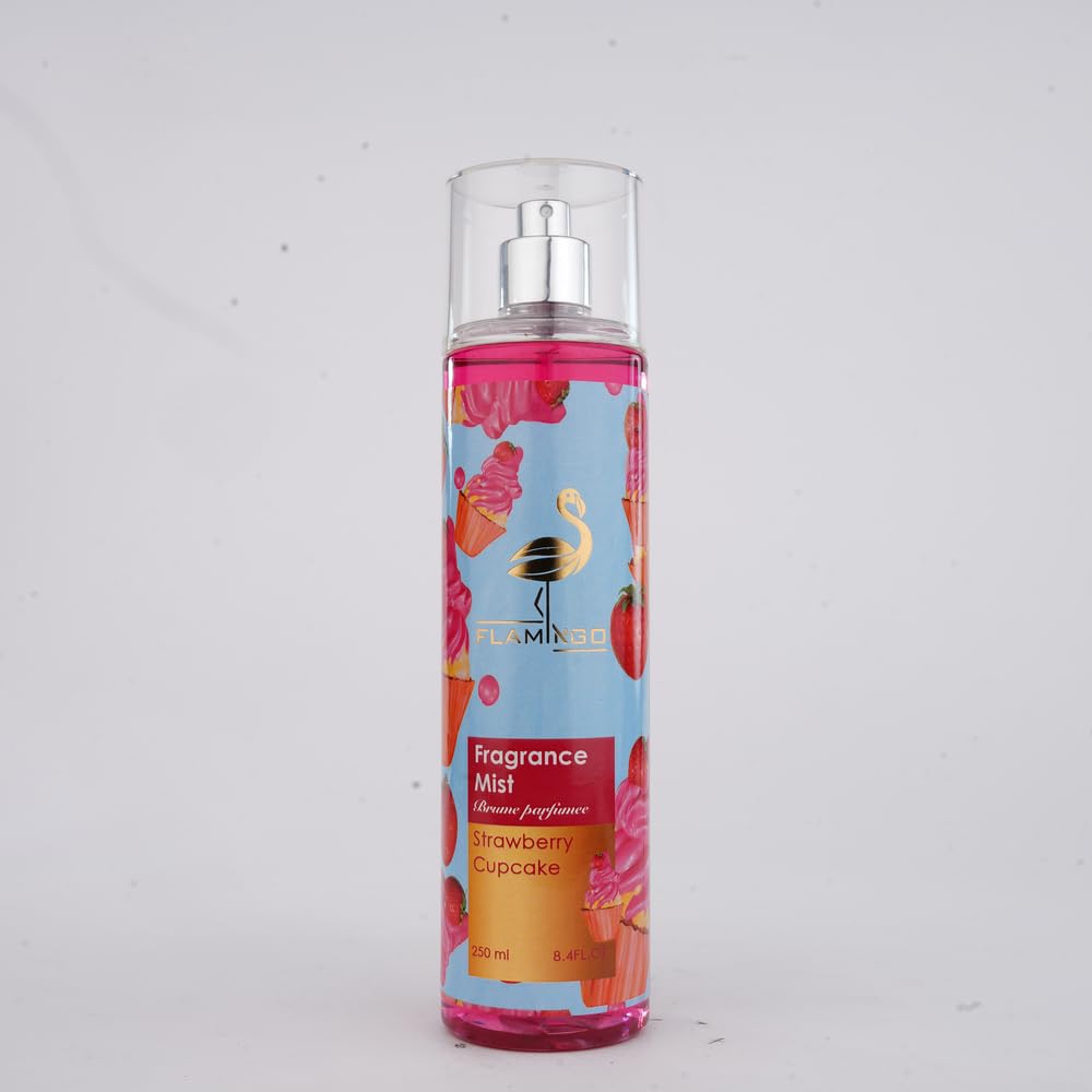 Flamingo Strawberry Cupcake Body Mist 250 ml