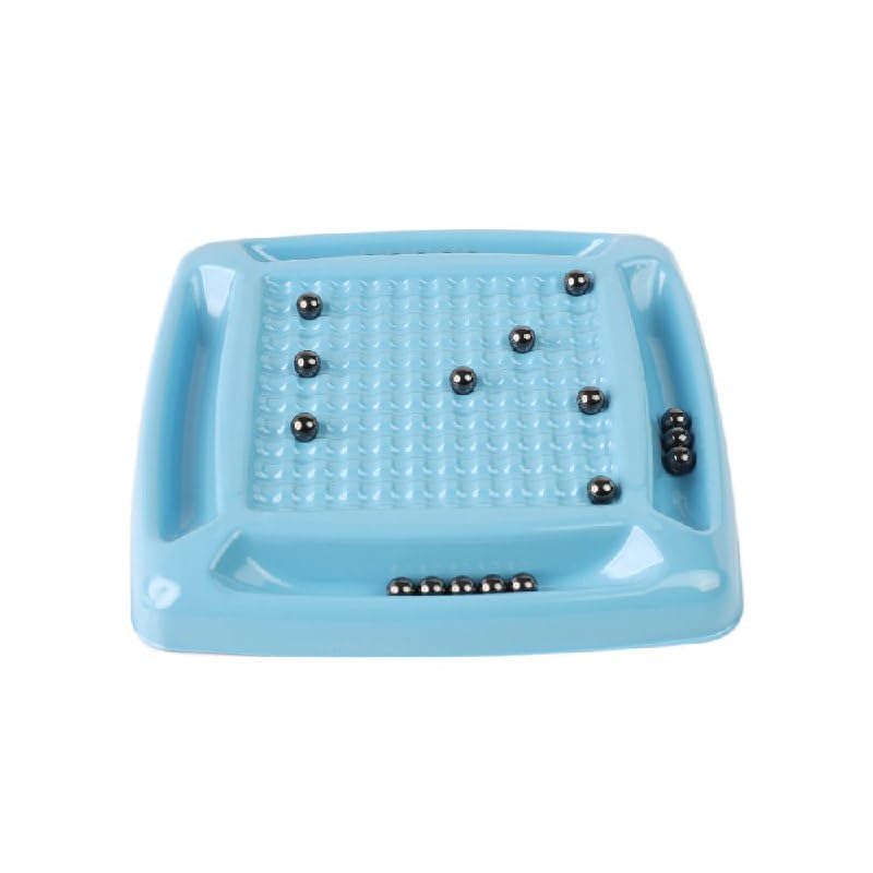 Induction Magnetic Mine Game Board – Strategy Thinking Puzzle with Metal Balls, Interactive Brain Game for Family Fun, Compact Travel Size 18cm