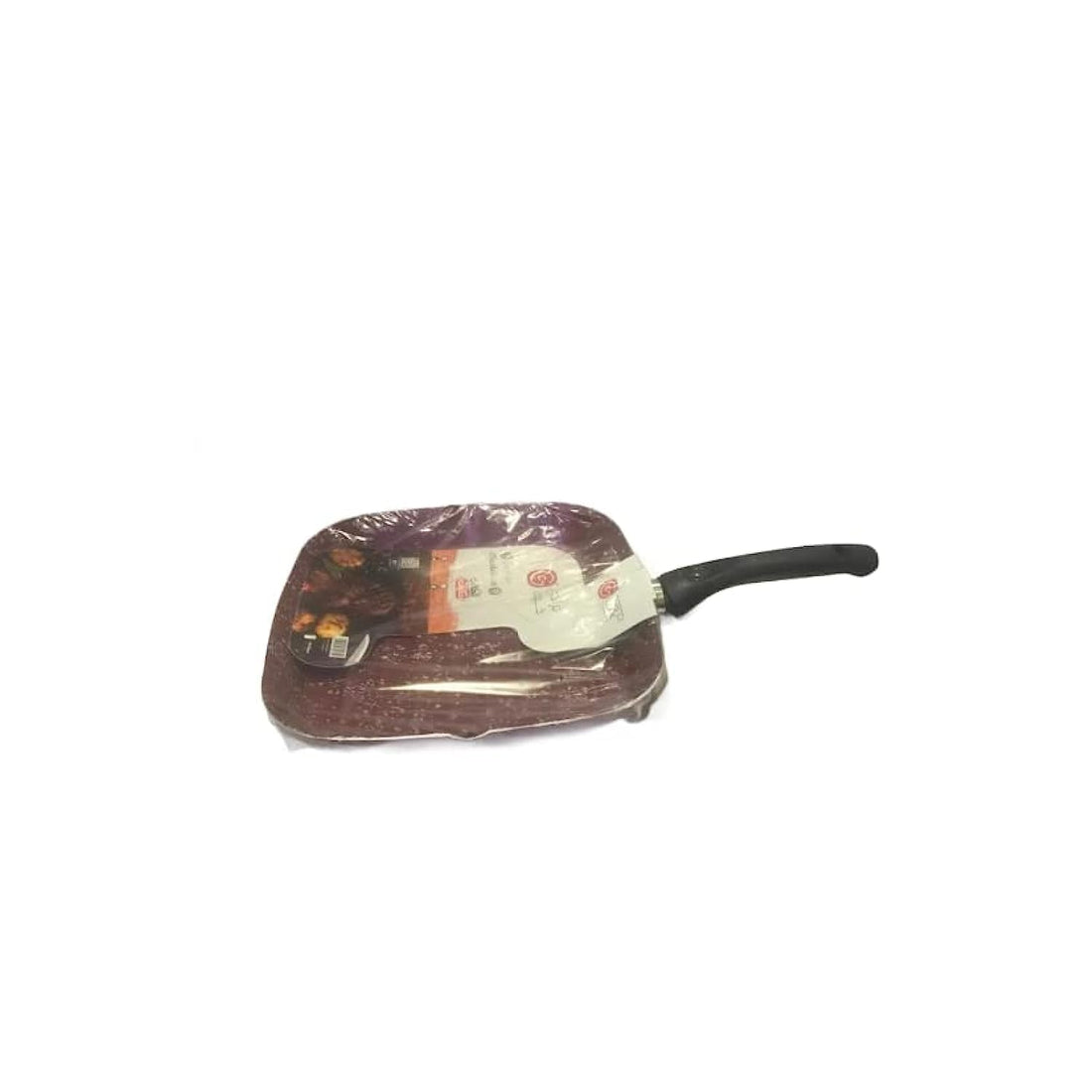 Granite Square Grill Pan 28 cm Red