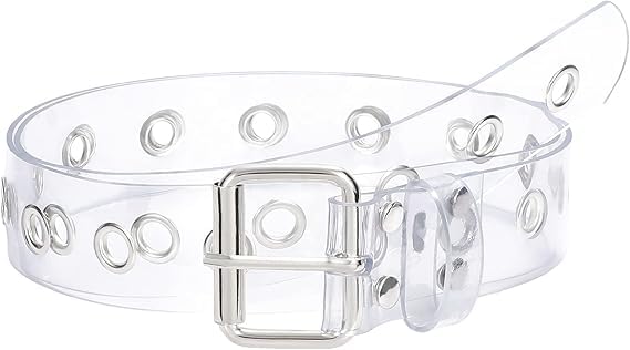 Women's Metallic Leather Belt, Stylish and Distinctive