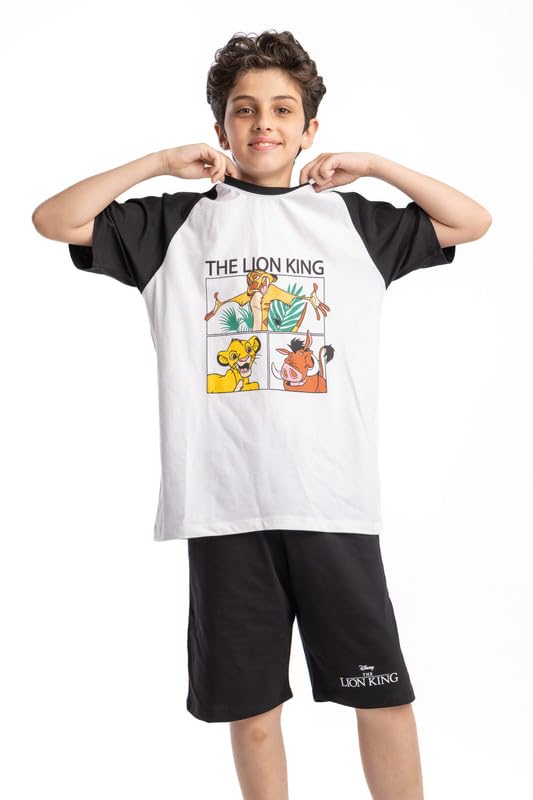 Disney/Simpa PJ Set White*Black size 10 years - 6058