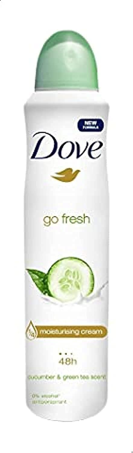 Dove Go Fresh Antiperspirant Spray with Cucumber and Green Tea Scent for Women - 250ml