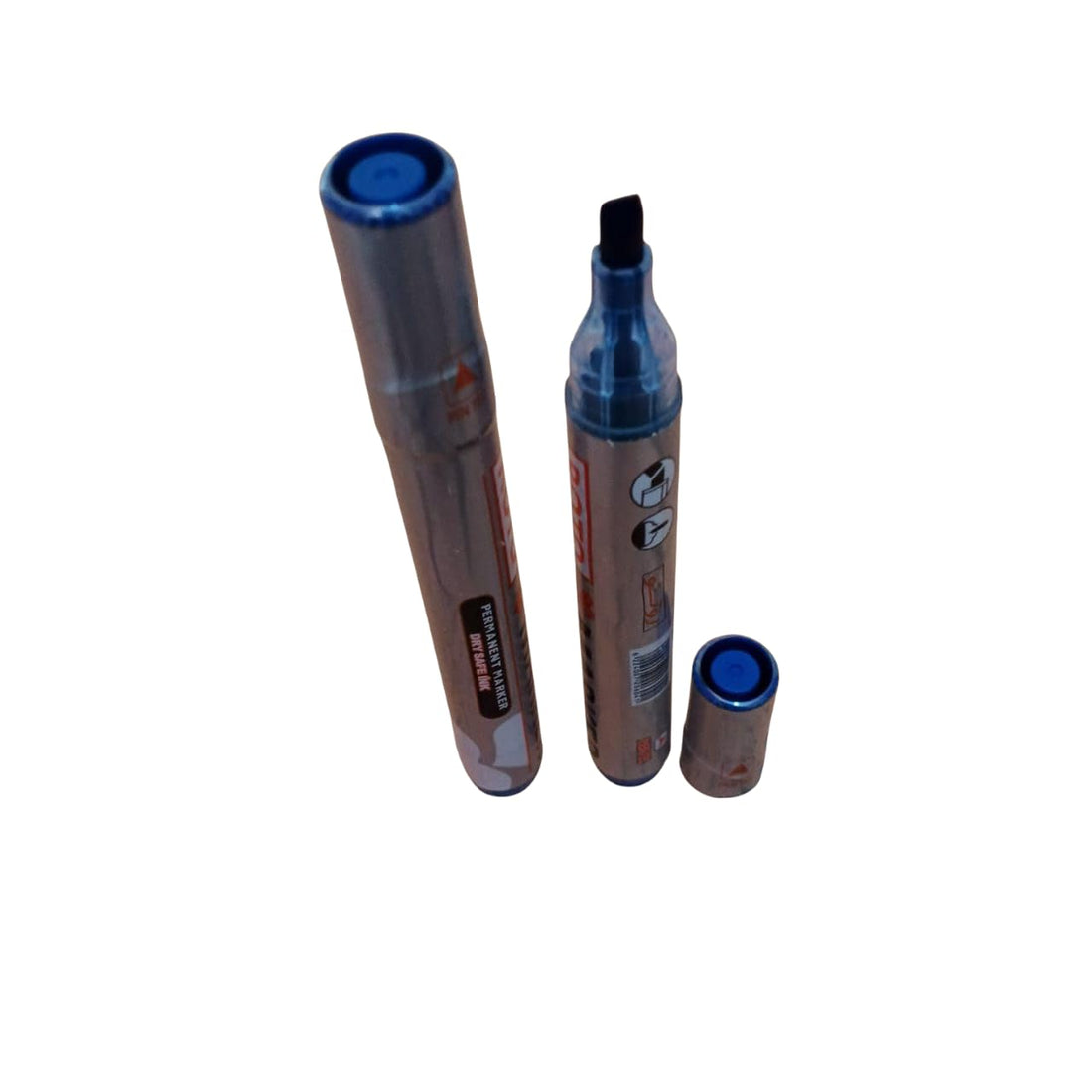 Roto Permanent Marker - Chisel Tip - 2 Count - Blue