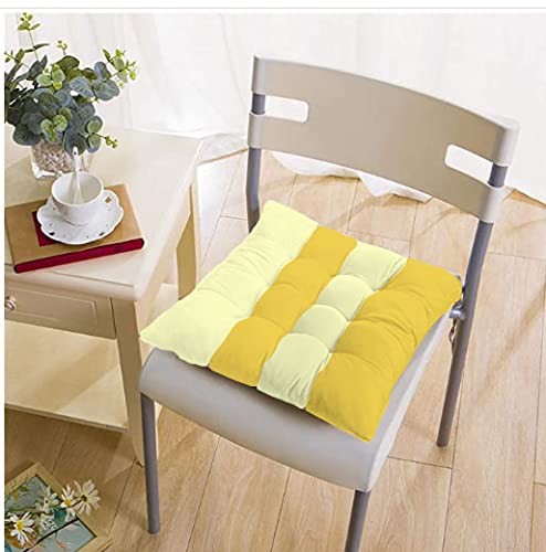 Tigers Trade Lines Chair Cushions-Egyptian Cotton- For Home,Hotels,Office,Cafee Shops and Gardens From (Gold-Off White, 40 * 40 cm)