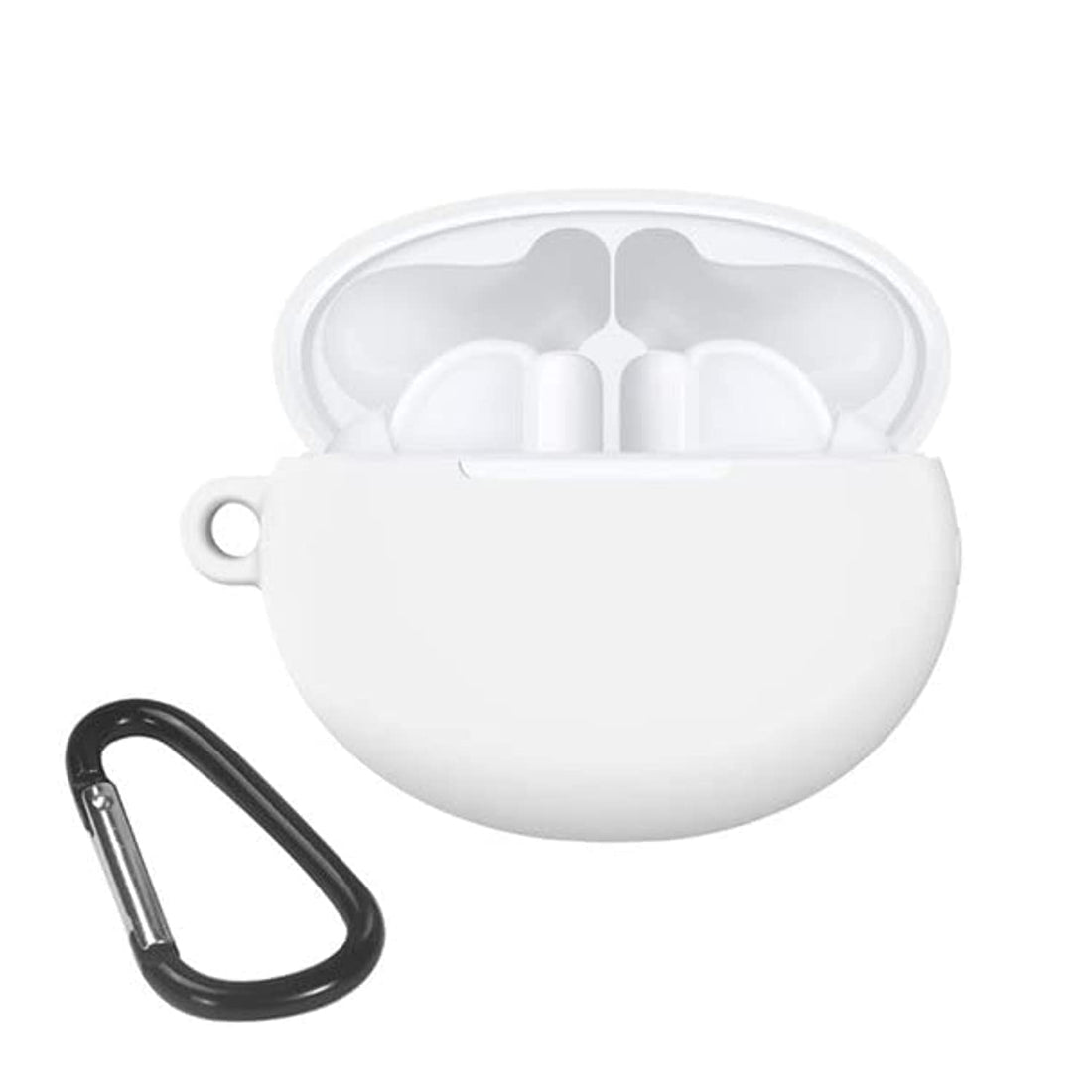 YOMNA Protective Case for Huawei Freebuds 5i Silicone Cover Shockproof Earphone Case Soft Thin Anti Slip Earbud (White)
